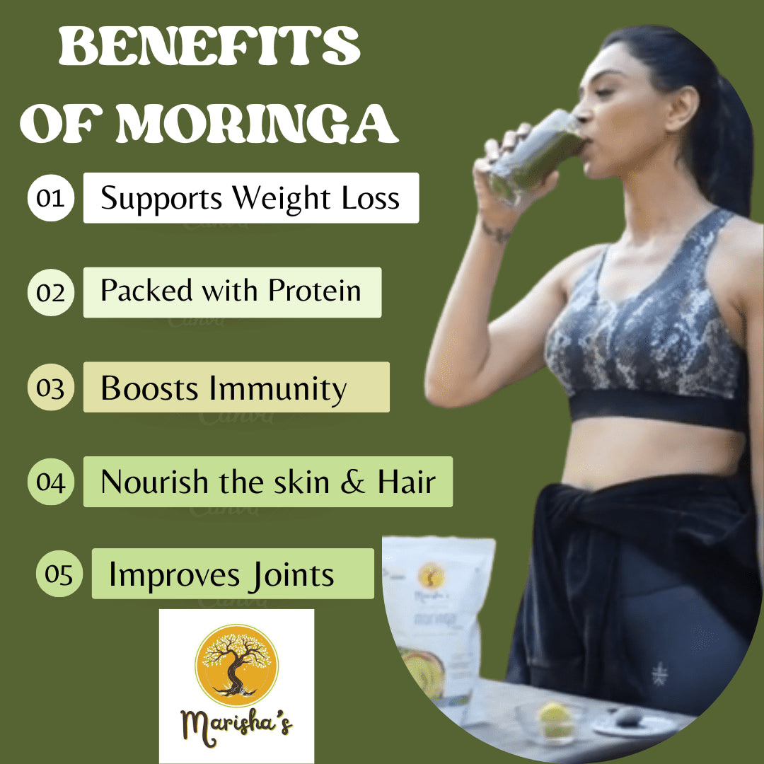 How Moringa Powder Can Help You Lose Weight? – Marishas